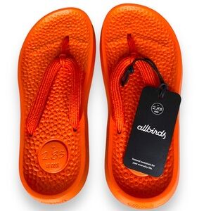 NWT Allbirds Sugar Zeffer Sandals in Buoyant Orange Size 7